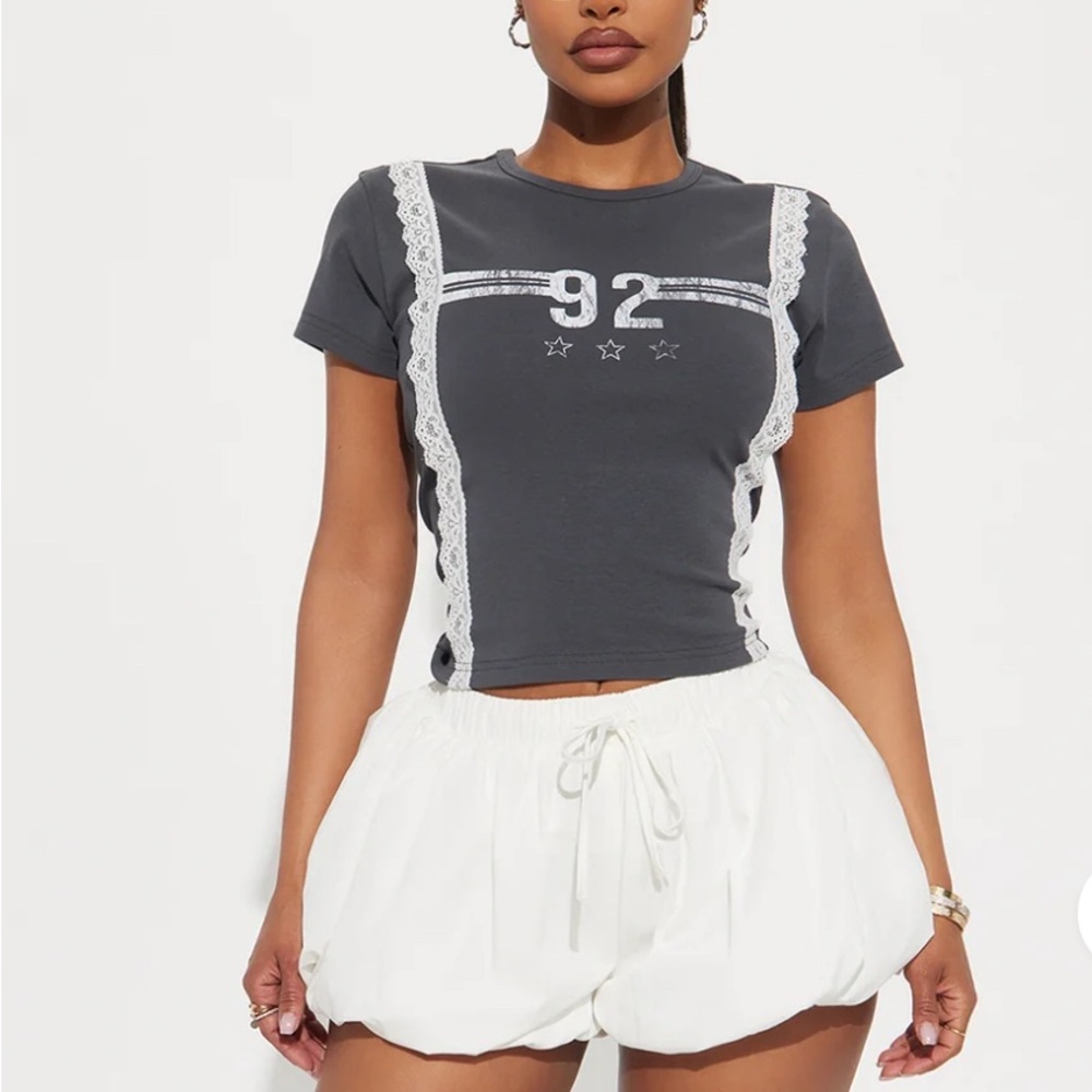 Fashion Nova White High Waist Shorts